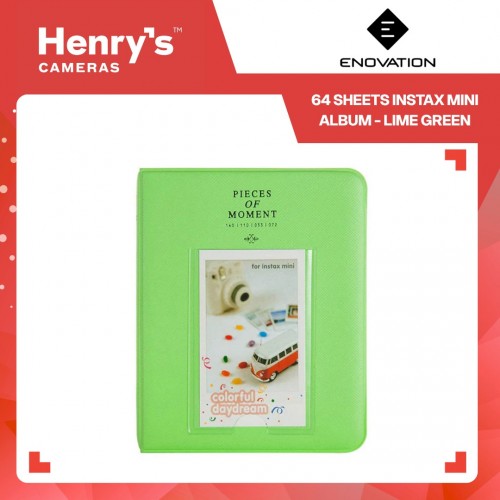 Enovation 64 Sheets Instax Mini Album - Lime Green