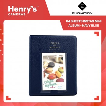 Enovation 64 Sheets Instax Mini Album - Navy Blue