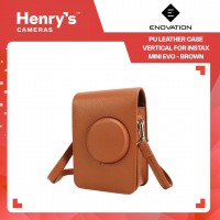 Enovation PU Leather Case Vertical for Instax Mini Evo - Brown
