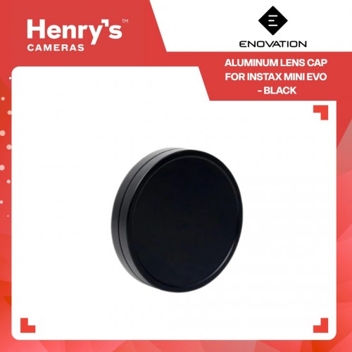 Enovation Aluminum Lens Cap for Instax Mini Evo - Black