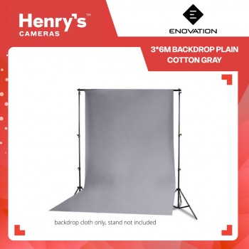 Enovation 3*6M Backdrop Plain Cotton Gray