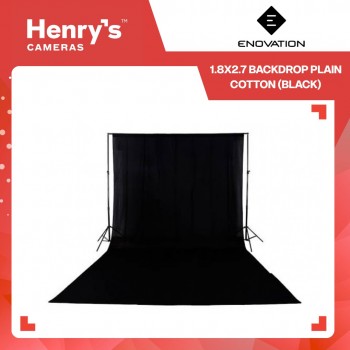 Enovation 1.8x2.7 Backdrop Plain Cotton (Black)