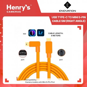 Enovation USB Type-C to Mini 5-Pin Cable 5m (Right Angle)