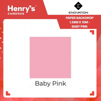 Enovation Paper Backdrop 1.36m x 10m - Baby Pink Enovation Paper Backdrop 1.36m x 10m - Baby Pink