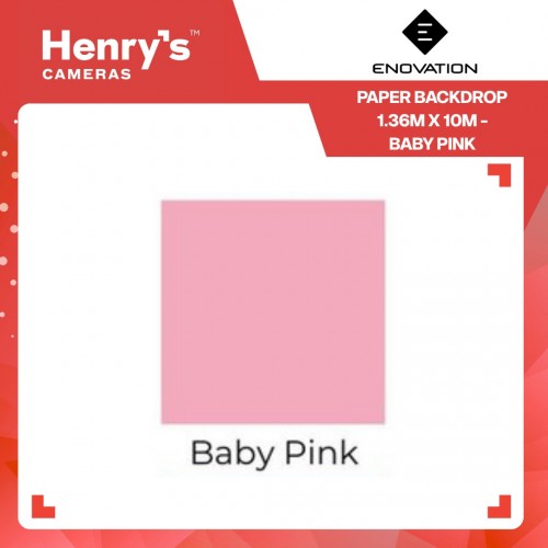 Enovation Paper Backdrop 1.36m x 10m - Baby Pink Enovation Paper Backdrop 1.36m x 10m - Baby Pink