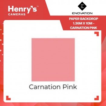 Enovation Paper Backdrop 1.36m x 10m - Carnation Pink Enovation Paper Backdrop 1.36m x 10m - Carnation Pink