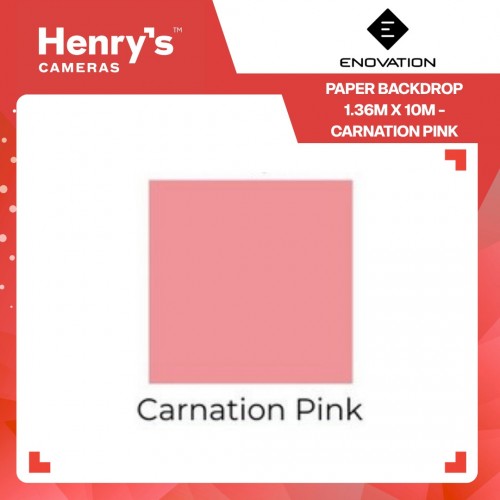 Enovation Paper Backdrop 1.36m x 10m - Carnation Pink Enovation Paper Backdrop 1.36m x 10m - Carnation Pink