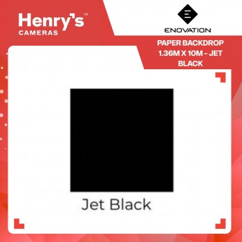 Enovation Paper Backdrop 1.36m x 10m - Jet Black Enovation Paper Backdrop 1.36m x 10m - Jet Black