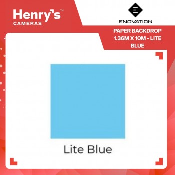 Enovation Paper Backdrop 1.36m x 10m - Lite Blue Enovation Paper Backdrop 1.36m x 10m - Lite Blue