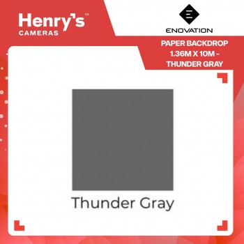 Enovation Paper Backdrop 1.36m x 10m - Thunder Gray Enovation Paper Backdrop 1.36m x 10m - Thunder Gray