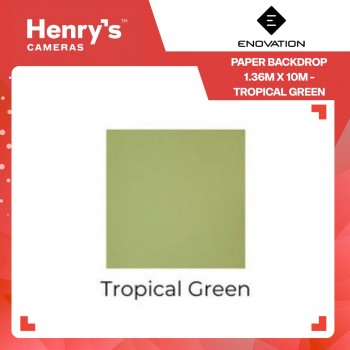 Enovation Paper Backdrop 1.36m x 10m - Tropical Green Enovation Paper Backdrop 1.36m x 10m - Tropical Green