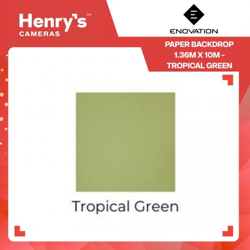 Enovation Paper Backdrop 1.36m x 10m - Tropical Green Enovation Paper Backdrop 1.36m x 10m - Tropical Green
