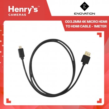 Enovation OD3.2mm 4K Micro HDMI to HDMI Cable - 1meter