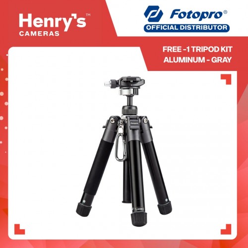 Fotopro Free-1 Tripod Kit Aluminum - Gray