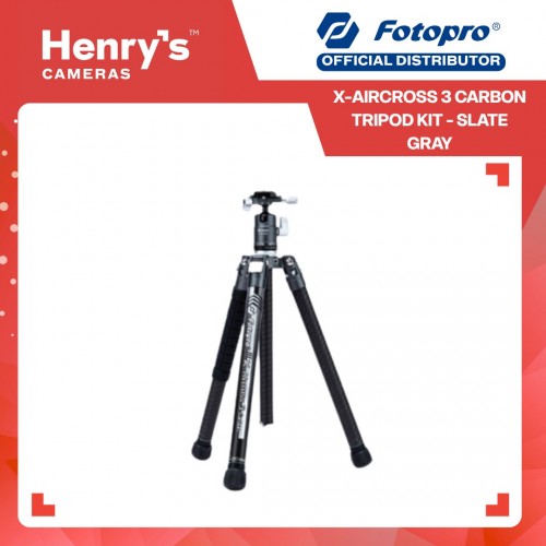 Fotopro X-Aircross 3 Carbon Tripod Kit - Slate Gray
