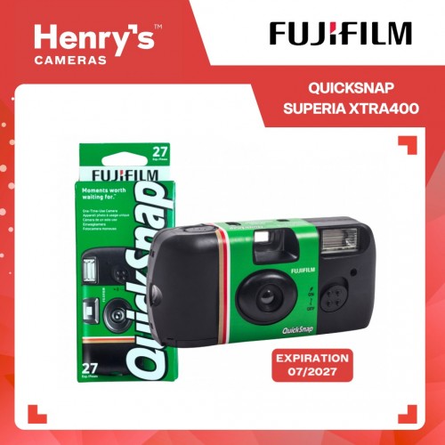 Fujifilm QuickSnap Superia XTRA400 Quick Snap Flash Disposable 35mm Film Camera