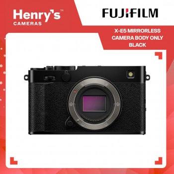 Fujifilm X-E5 Mirrorless Camera Body Only - Black