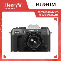 Fujifilm X-T50 15-45mm Kit Digital Mirrorless Camera - Charcoal Silver