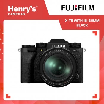 Fujifilm X-T5 with 16-80mm Mirrorless Digital Camera - Black