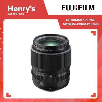 Fujifilm GF 80mm F1.7 R WR Medium-Format Lens