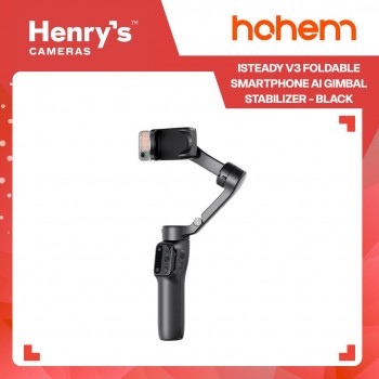 Hohem iSteady V3 Foldable Smartphone AI Gimbal Stabilizer - Black Hohem iSteady V3 Foldable Smartphone AI Gimbal Stabilizer - Black