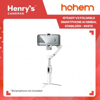 Hohem iSteady V3 Foldable Smartphone AI Gimbal Stabilizer - White Hohem iSteady V3 Foldable Smartphone AI Gimbal Stabilizer - White