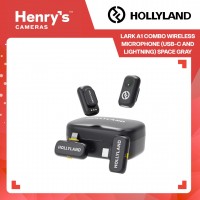 Hollyland Lark A1 Combo Wireless Microphone (USB-C and Lightning) Space Gray Hollyland Lark A1 Combo Wireless Microphone (USB-C and Lightning) Space Gray