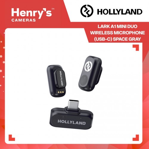 Hollyland Lark A1 Mini Duo Wireless Microphone (USB-C) Space Gray Hollyland Lark A1 Mini Duo Wireless Microphone (USB-C) Space Gray