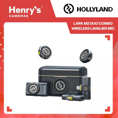 Hollyland Lark M2 Duo Combo Wireless Lavalier Mic Hollyland Lark M2 Duo Combo Wireless Lavalier Mic