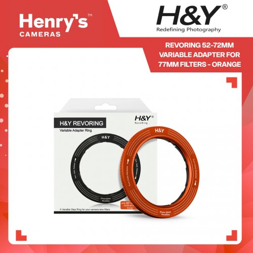 H&Y Revoring 52-72mm Variable Adapter for 77mm Filters - Orange