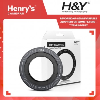 H&Y Revoring 52-72mm Variable Adapter for 77mm Filters - Titanium Gray H&Y Revoring 52-72mm Variable Adapter for 77mm Filters - Titanium Gray