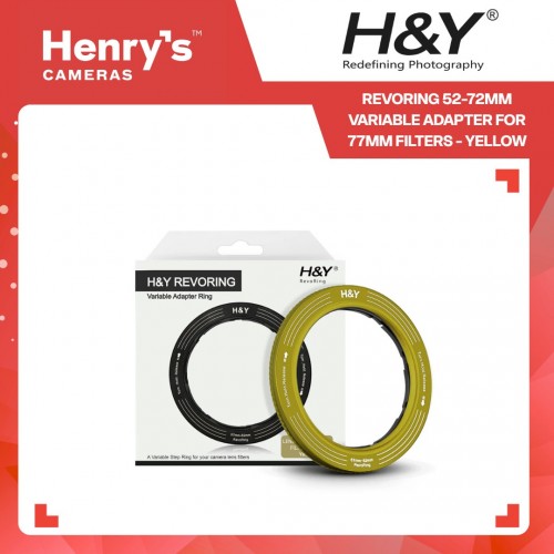 H&Y Revoring 52-72mm Variable Adapter for 77mm Filters - Yellow