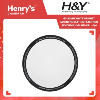 H&Y 67-82mm White Promist Magnetic Clip-on Filter for Revoring VND and CPL - 1/4