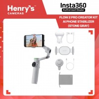 Insta360 Flow 2 Pro Creator Kit AI Phone Stabilizer (Stone Gray) Insta360 Flow 2 Pro Creator Kit AI Phone Stabilizer (Stone Gray)