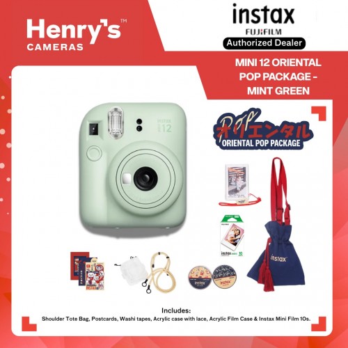 Fujifilm Instax Mini 12 Oriental Pop Package - Mint Green