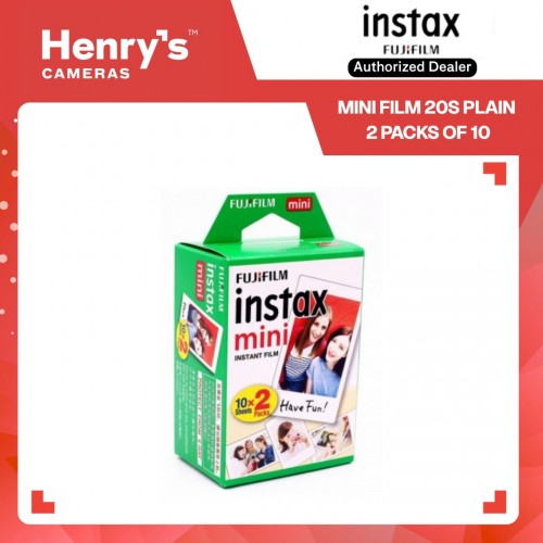 Fujifilm Instax Mini Film 20s Plain 2 packs of 10