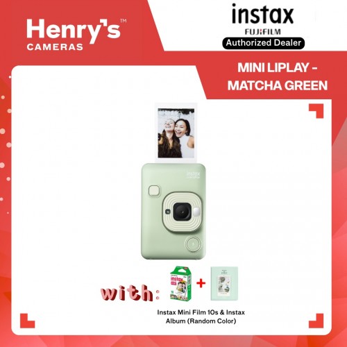 Fujifilm Instax Mini Liplay Hybrid Instant Camera and Printer - Matcha Green