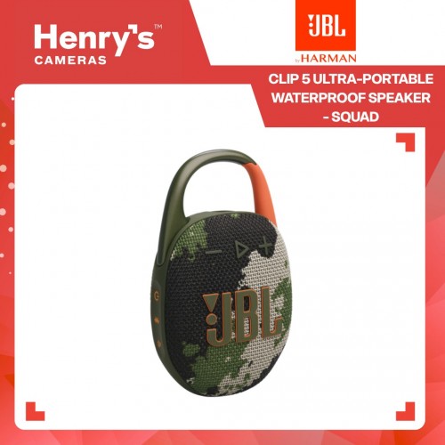 JBL Clip 5 Ultra-portable waterproof speaker - Squad JBL Clip 5 Ultra-portable waterproof speaker - Squad