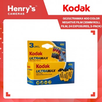 Kodak GC/UltraMax 400 Color Negative Film (35mm Roll Film, 24 Exposures, 3-Pack) Kodak GC/UltraMax 400 Color Negative Film (35mm Roll Film, 24 Exposures, 3-Pack)