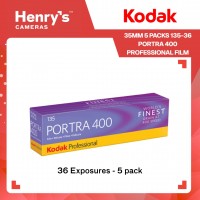 Kodak 35mm 5 Packs 135-36 Portra 400 Professional Film 