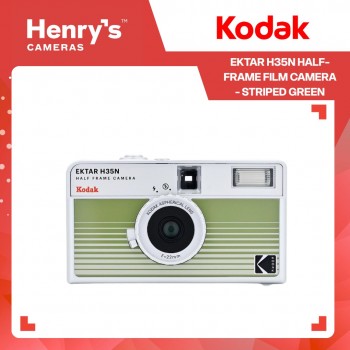 Kodak Ektar H35N Half-Frame Film Camera - Striped Green Kodak Ektar H35N Half-Frame Film Camera - Striped Green