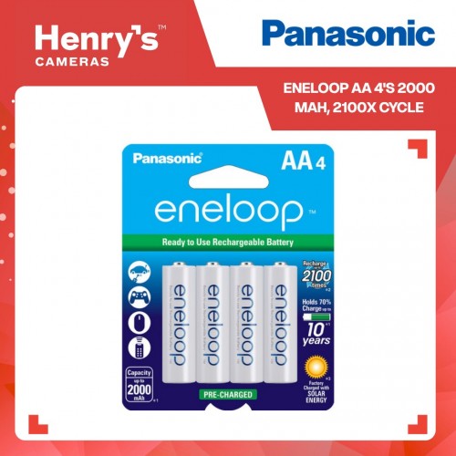 Panasonic Eneloop AA 4'S 2000 mAh, 2100x cycle