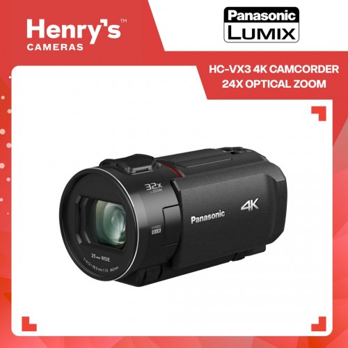 Panasonic HC-VX3 4K Camcorder 24X Optical Zoom