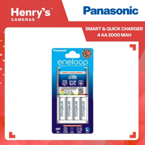 Panasonic Smart & Quick Charger 4 AA 2000 mAH