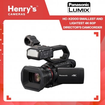 Panasonic HC-X2000 Smallest and Lightest 4K 60P Director's Camcorder Panasonic HC-X2000 Smallest and Lightest 4K 60P Director's Camcorder