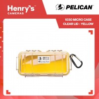 Pelican 1030 Micro Case Clear Lid - Yellow Pelican 1030 Micro Case Clear Lid - Yellow