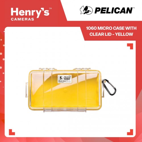 Pelican 1060 Micro Case with Clear Lid - Yellow Pelican 1060 Micro Case with Clear Lid - Yellow
