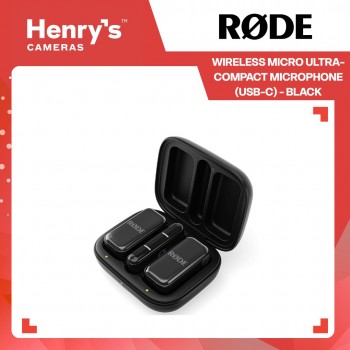 Rode Wireless Micro Ultra-Compact Microphone (USB-C) - Black Rode Wireless Micro Ultra-Compact Microphone (USB-C) - Black