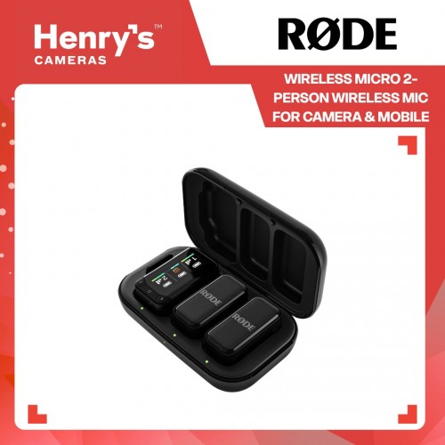 RODE Wireless Micro 2-Person Wireless Mic for Camera & Mobile