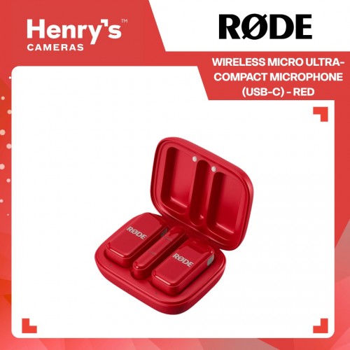 Rode Wireless Micro Ultra-Compact Microphone (USB-C) - Red